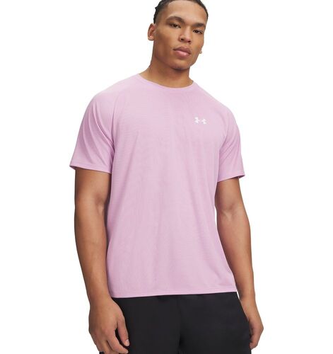 Under Armour Ua Tech Textured Ss - pink dawn