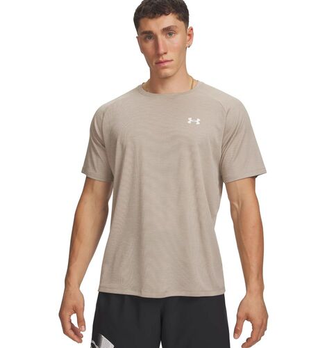Under Armour Ua Tech Textured Ss - timberwolf taupe