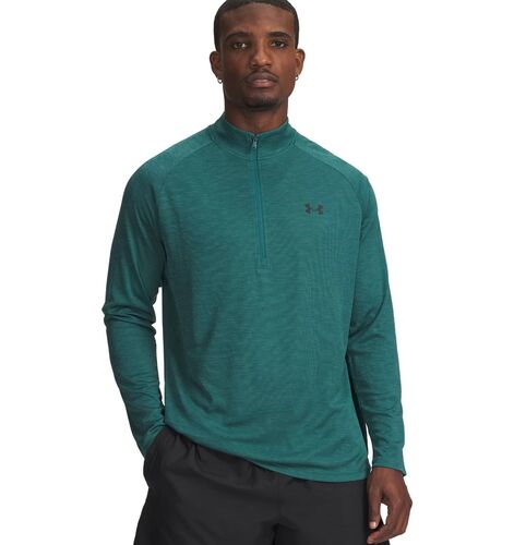 Under Armour Ua Tech Textured 1/2 Zip - rack green