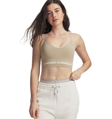 Under Armour Vanish Seamless Low Bra - city khaki