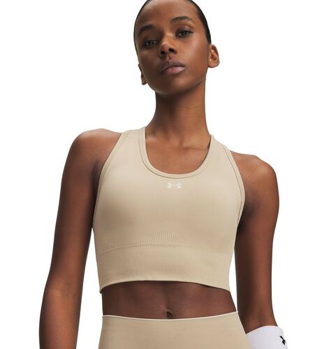 Under Armour Vanish Seamless Mid Bra - city khaki