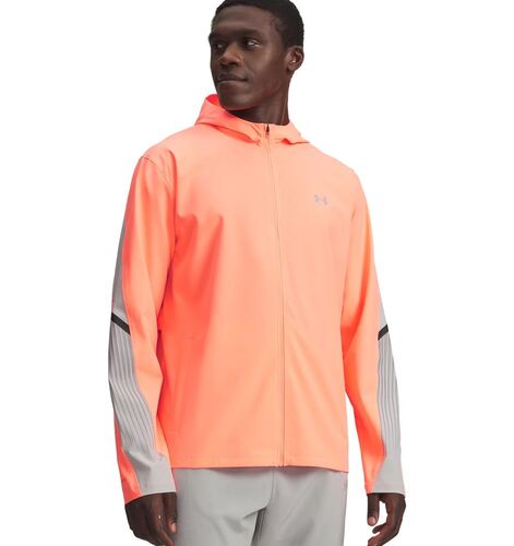 Under Armour Ua Velociti Storm Hooded Jacke - electric tangerine