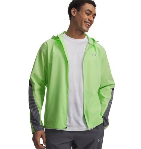 Under Armour Ua Velociti Storm Hooded Jacke - lumos lime