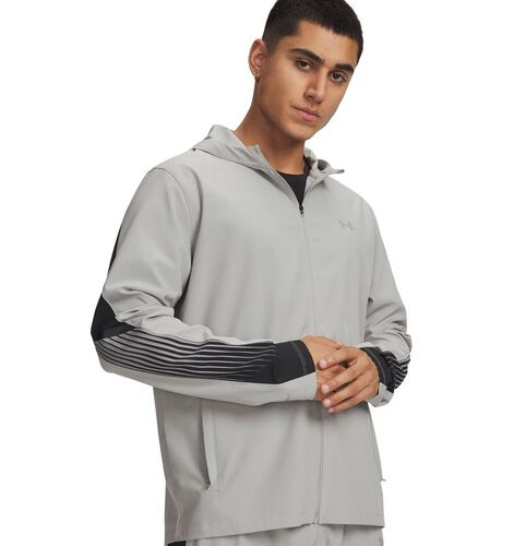 Under Armour Ua Velociti Storm Hooded Jacke - titanium