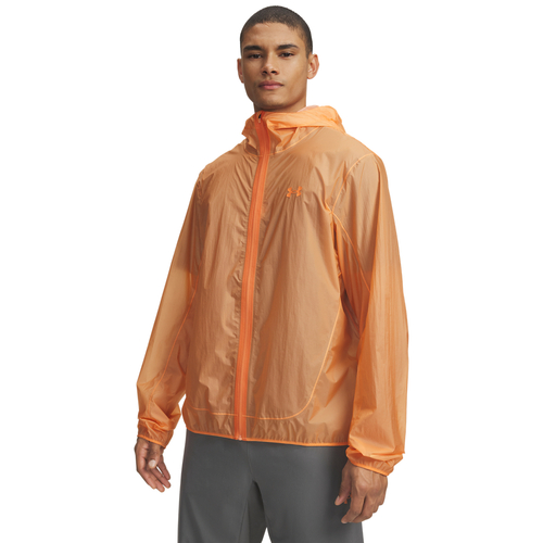 Under Armour M Explor Trail Run Rain Jckt - orange bloc