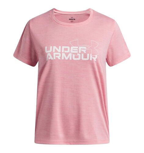 Under Armour Ua Tech Twist Wdmk Logo Ss - bittersweet pink