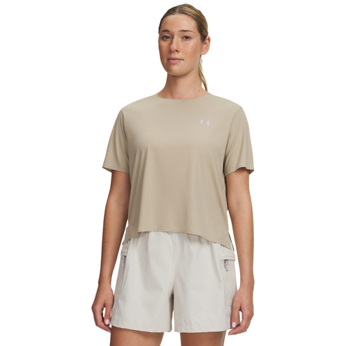 Under Armour W Explor Trail Run Ulw Ss - city khaki