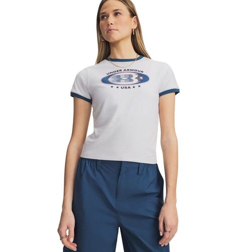 Under Armour Ua Ringer Grx Tee - halo gray light heather