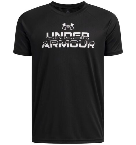 Under Armour Ua Tech Split Wordmark Ss - black