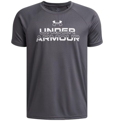 Under Armour Ua Tech Split Wordmark Ss - castlerock
