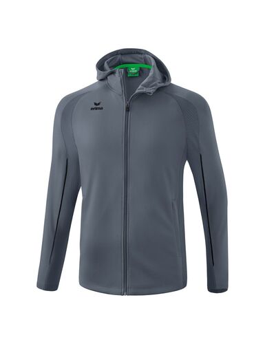 Erima Liga Star Training Jacket With Hood - slate grey/black