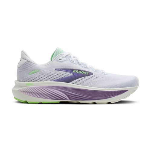 Brooks Ghost 18 - white/purple hebe/green