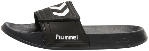 Hummel Larsen Slipper VC Badeschuhe Slide schwarz/weiss 060406-2001