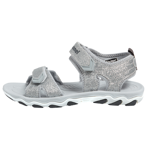 Hummel Sandal Glitter JR Kinder Trekking Sandale Klett silber 203306-1508