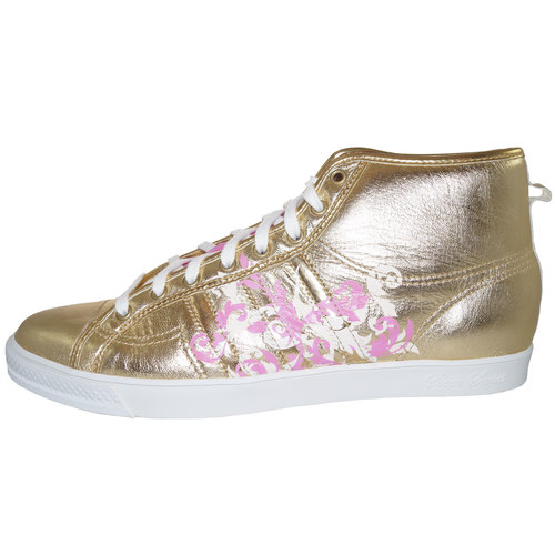 Adidas Originals Nizza Hi Sleek H.F.F Sneaker Schuhe gold/weiss/pink 019443 RARIT�T
