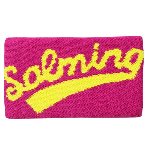Salming Wristband Long Schweiband Armband 14cm pink/gelb 1184841-5151