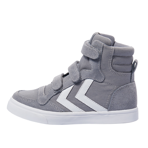 Hummel Stadil Canvas Mono High JR Kinder Schuhe Sneaker grau/wei� 64-009-2094