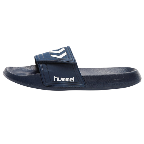 Hummel Larsen Slipper VC Badeschuhe Slide blau/weiss 060406-7648
