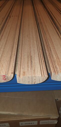 11x Furnierschichtholz Wei�buche Stab Stabverleimte abgerundete St�be 715-780x40x15mm H�lzer Tr�ger Leisten Latten Hainbuche