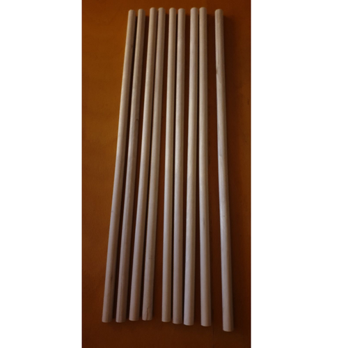 64 St�ck Wei�buche Massivholz Rundstab ca. 400mm lang und 11mm Durchmesser Hainbuche Bastelholz H�lzer 