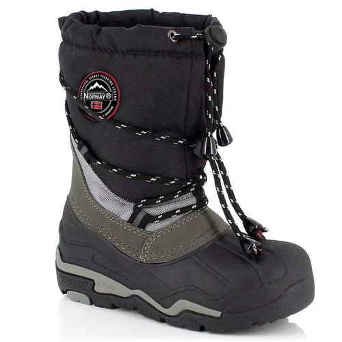 Geographical Norway Marley Jr Kinder Outdoor Boots Stiefel Winterstiefel schwarz/gr�n/grau