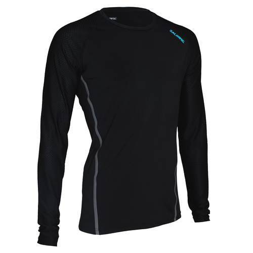 Salming Lugnet LS Long Sleeve langarm Shirt Laufshirt Funktionsshirt schwarz 1270660-0101