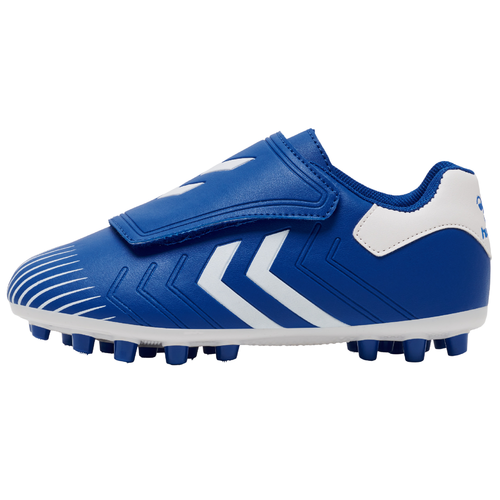 Hummel Hattrick MG JR Fu�ballschuhe Klettverschluss blau/wei� 217580-7002