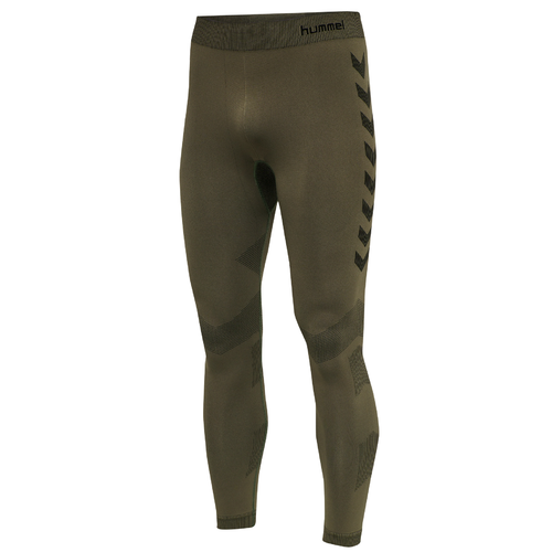 Hummel HMLFIRST First Seamless Training Tights Hose Funktionshose Kompressionshose oliv 212557-6084