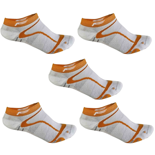 F-Lite Road Bike Comfort Sneaker Footie Socken Fahrradsocken Funktionssocken Sneakersocken wei�/orange/grau 24-4510-8-0191 