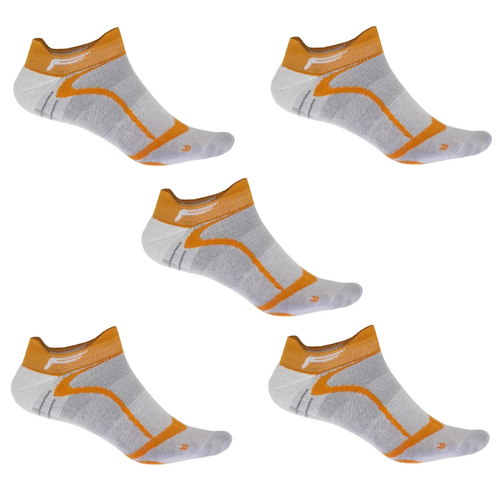 F-Lite Road Bike Comfort Sneaker Footie Socken Fahrradsocken Funktionssocken Sneakersocken wei�/orange/grau 24-4509-8-0191 