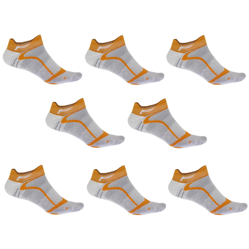 F-Lite Road Bike Comfort Sneaker Footie Socken Fahrradsocken Funktionssocken Sneakersocken wei�/orange/grau 24-4509-8-0191 