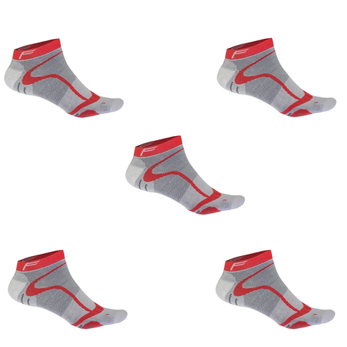 F-Lite Road Bike Comfort Sneaker Footie Socken Fahrradsocken Funktionssocken Sneakersocken wei�/rot/grau 24-4510-8-0186 