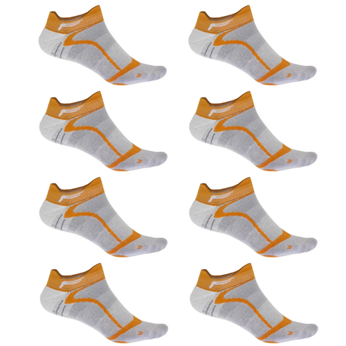 F-Lite Road Bike Comfort Sneaker Footie Socken Fahrradsocken Funktionssocken Sneakersocken wei�/orange/grau 24-4509-7-0191 