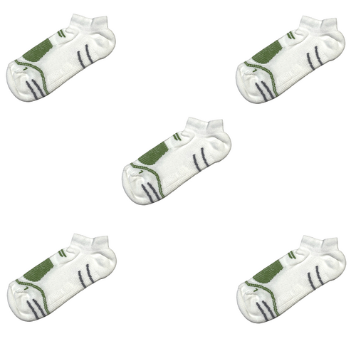 F-Lite MTB Mountainbike Short CoolMax Socken Fahrradsocken Funktionssocken Sneakersocken kurz wei�/gr�n/grau 24-4513-7-0011 