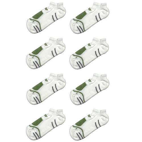 F-Lite MTB Mountainbike Short CoolMax Socken Fahrradsocken Funktionssocken Sneakersocken kurz wei�/gr�n/grau 24-4513-7-0011 