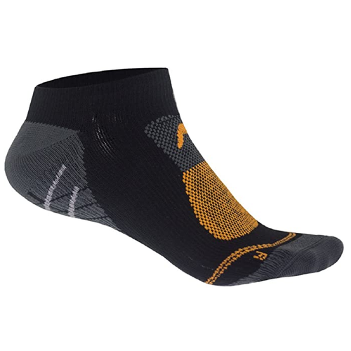 F-Lite MTB Mountainbike Mid CoolMax Socken Fahrradsocken Funktionssocken Sneakersocken kurz schwarz/grau/orange 24-4514-8-0193
