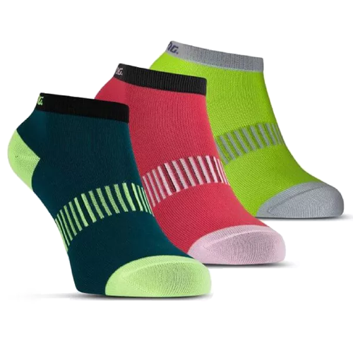 Salming Performance Ankle Sock 3er Pack Socken Sneakersocken Sportsocken Laufsocken blau/gelb/rot 1278675-0999