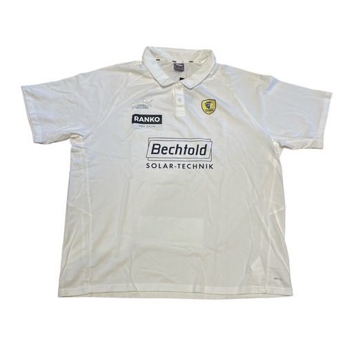 Puma RNL Rhein Neckar L�wen 2022 TeamFinal Casuals Polo T-Shirt Full Handball wei� 657384-04