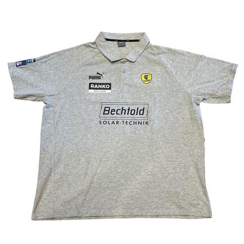 Puma RNL Rhein Neckar L�wen 2022 TeamFinal Casuals Polo T-Shirt Full Handball grau 657384-33