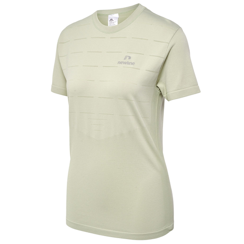Newline NWL Riverside Seamless Running Damen T-Shirt Laufshirt S/S beige 500304-2193