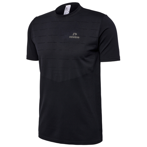 Newline NWL Riverside Seamless Running Herren T-Shirt Laufshirt S/S schwarz 510304-2001