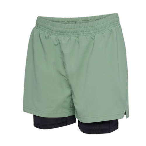 Newline NWL Dallas Shorts 2in1 Damen Running Laufshorts gr�n 500326-6144