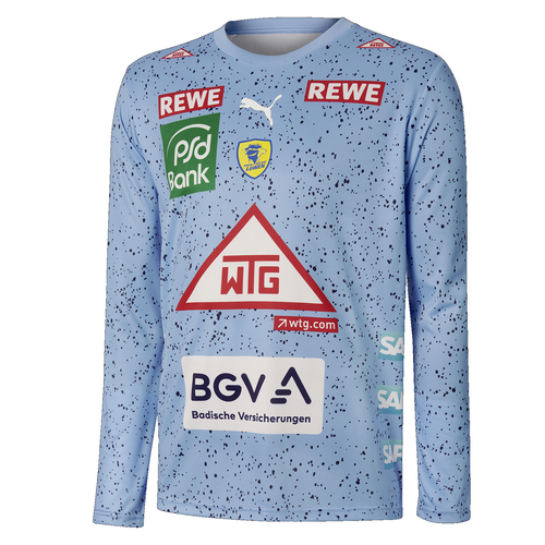 Puma RNL Rhein Neckar L�wen Home GK langarm Torh�ter Heimtrikot Trikot Jersey LS 22/23 HBL hellblau 771701-04