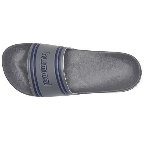 Hummel Pool Slide Retro Badeschuhe Badelatsche Badeschlappen grau/blau 214760-2858