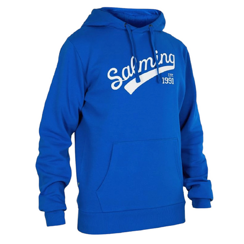 Salming Logo Hood Hoodie Hoody Pullover Kapuzenpullover blau/wei� 1168675-0303