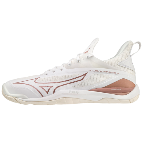 Mizuno Wave Mirage 4 Indoor Handball Volleyball Hallenschuhe Sportschuhe weiss/bronze X1GB215036