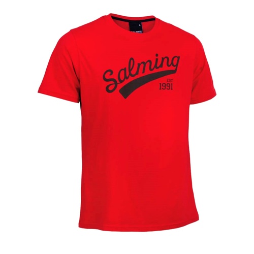Salming Logo Tee JR Kinder T-Shirt rot/schwarz 1167669-0505