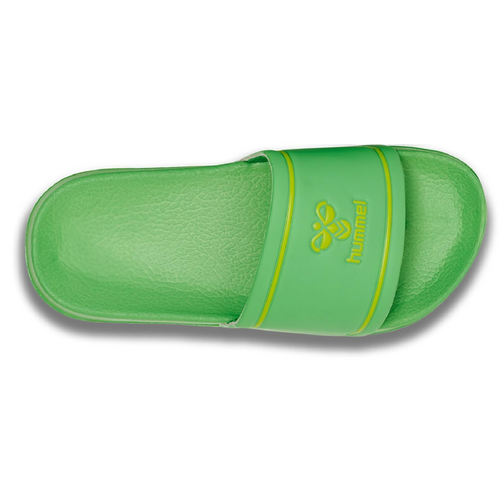 Hummel Pool Slide JR Badeschuhe Badelatschen Badeschlappen grn/gelb 204050-5244