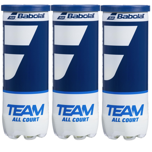9 Babolat Tennis Team All Court B�lle Tennisball Trainingsball Spielball Ball in Dosen 3er Set gelb 501083-113