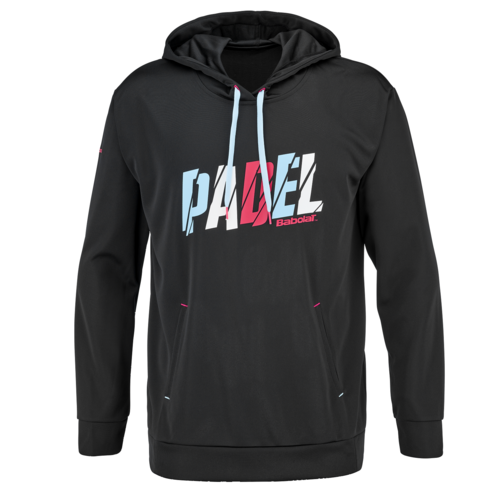 Babolat Padel Hood Sweat Hoodie Hoody Pullover Kapuzenpullover schwarz 6MS23041-2000